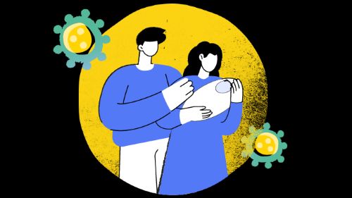 Rodzice trzymający dziecko