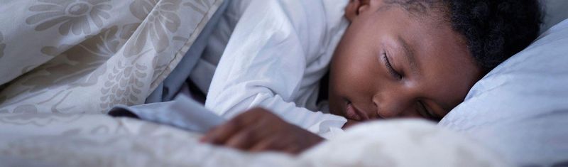 Close up of a sleeping children