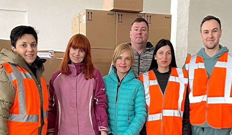 group of volunteers for Ukraine