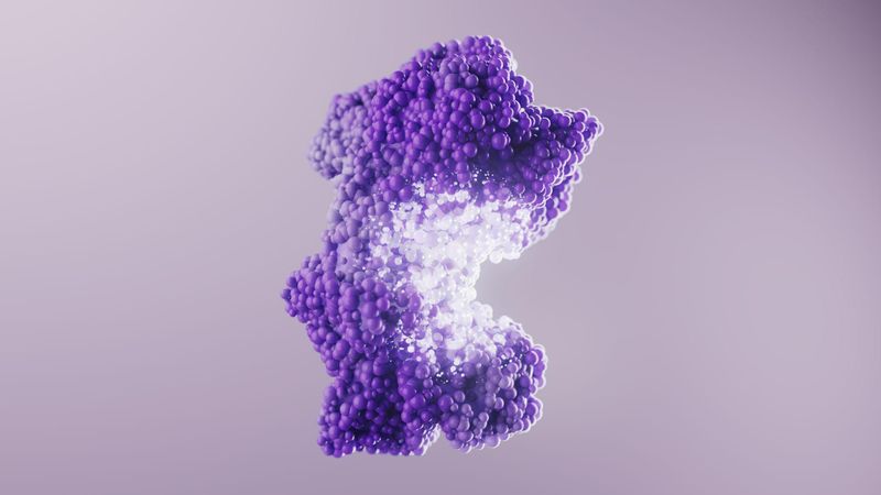 A 3D illustration of Bruton Tyrosine Kinase (BTK)